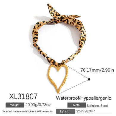 1 Piece Simple Series Elegant Heart Silk  Women's Pendant Necklaces h5 Picture2