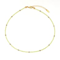 Natural Stone Short Necklace-Olivet Picture2