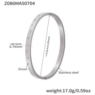 Z086-Steel Color Zircon Bracelet Picture6