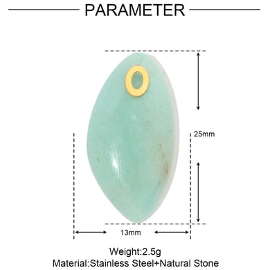 1 Stück Damenanhänger aus Natursteinen mit unregelmäßiger Form h5 Bild2