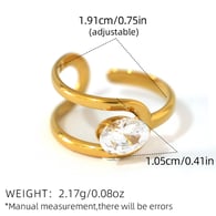 Gold color/One size/FA5-250517-6 Afbeelding12