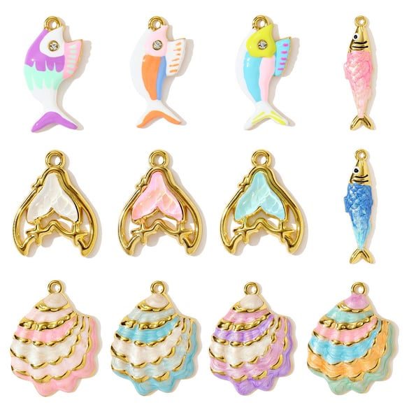 1 Piece Glamorous Fish Stainless Steel Women's Pendants