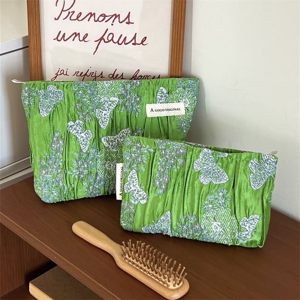 1 Piece Simple Series Vacation Butterfly Polyester Women's Makeup Bags 2