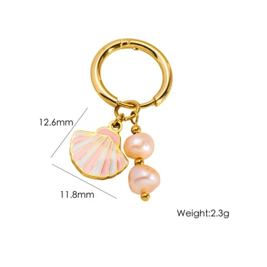 1 Piece Romantic Series Natural Flower Stainless Steel Women's Drop Earrings h5 