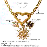 XL494G1 gold necklace Picture3