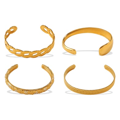1 Piece Retro Stainless Steel Cuff Bangle h5 Picture5