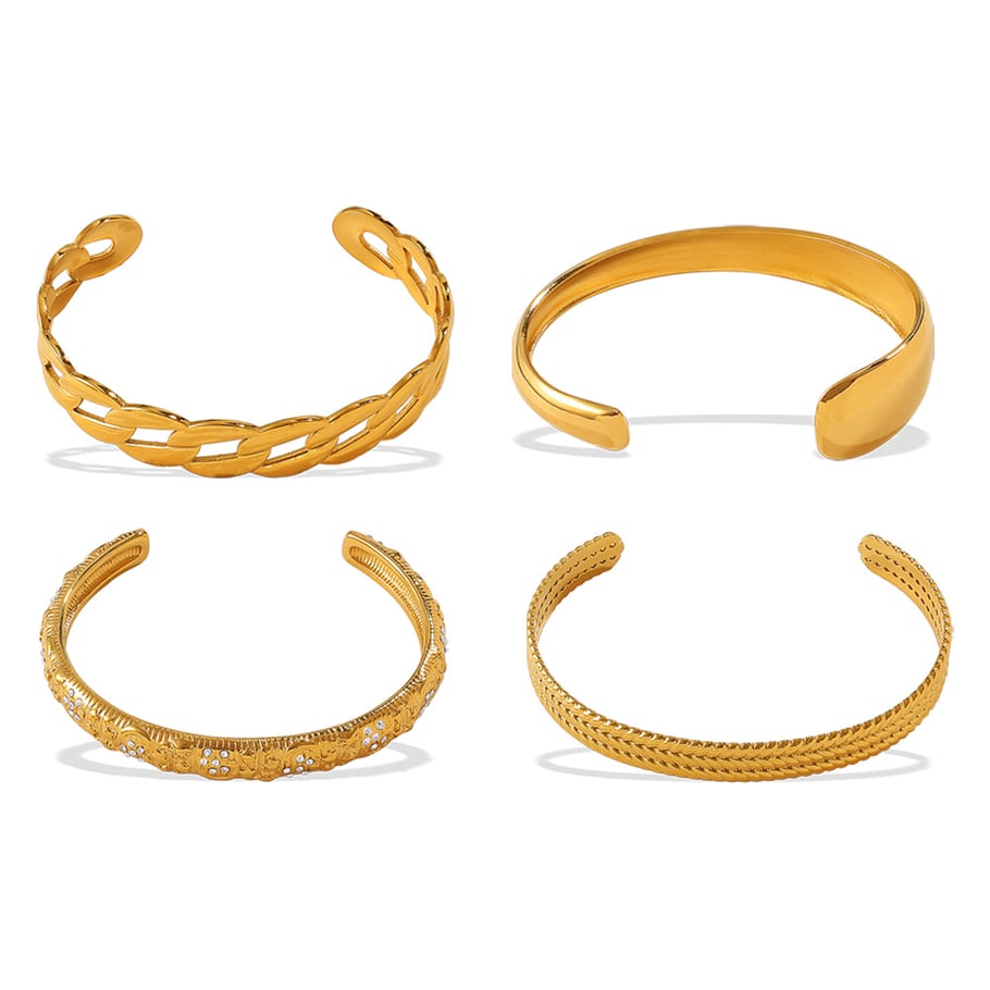 1 Piece Retro Stainless Steel Cuff Bangle Picture5