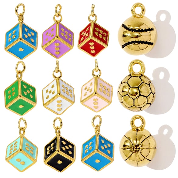 1 Piece Cute Dice Stainless Steel Women's Pendants