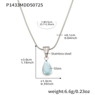 P1433-Collana in acciaio 40+5CM Immagine2