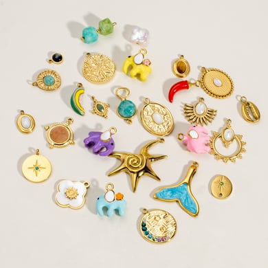 1 Piece Romantic Cute Animal Fruit Chili Stainless Steel Women's Pendants h5 Picture3