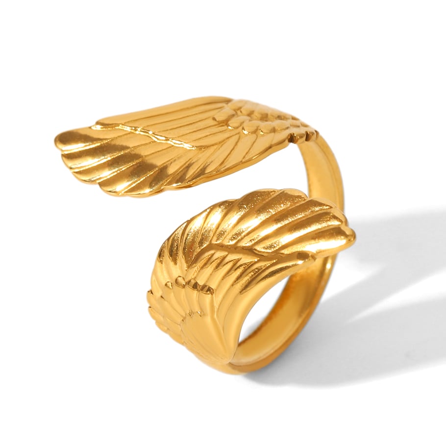 1 Piece Mixed Gold Color & Silver Colors Stainless Steel Gold Color Statement Rings 