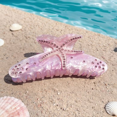 1 Piece Beach Starfish Acrylic Women's Hair Claws h5 