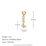 Spring Clasp E6992 Pendant - Gold Picture6