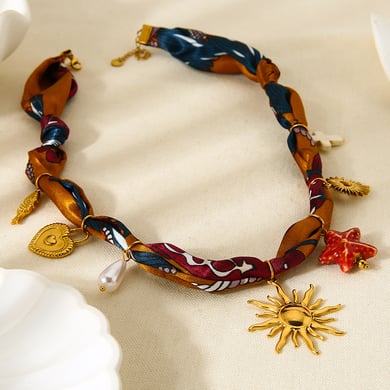 1 Piece Luxurious  Elegant Heart Sun  Women's Pendant Necklaces h5 Picture3