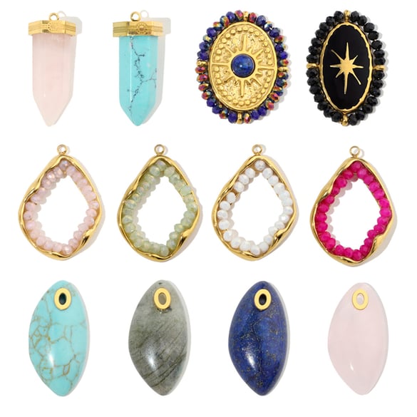 1 Piece Irregular Shape Natural Stones Women's Pendants