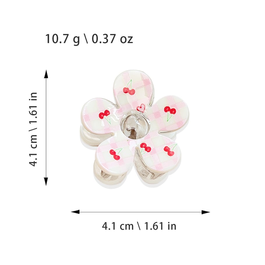 1 Piece Romantic Series Sweet Flower Plastic Women's Hair Claws Picture5
