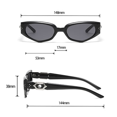 1 Pair Romantic Series Elegant Irregular Shape Women's Sunglasses h5 Picture7