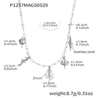 P1257-Steel DIY Pendant Necklace 42+5cm Picture14