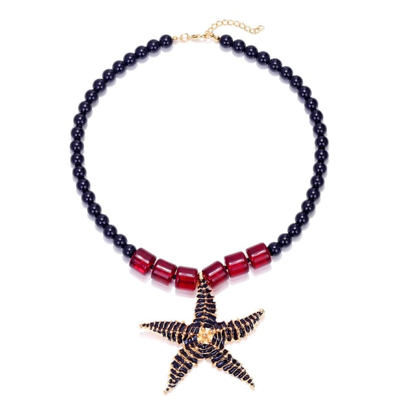 1 stuk legering zeester kralen ketting 2