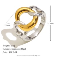 Circle Chain Ring-Two Colors/Number 7 Picture2