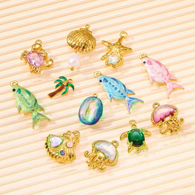 1 Piece Oceanic Series Stainless Steel Women's Pendants h5 Picture5