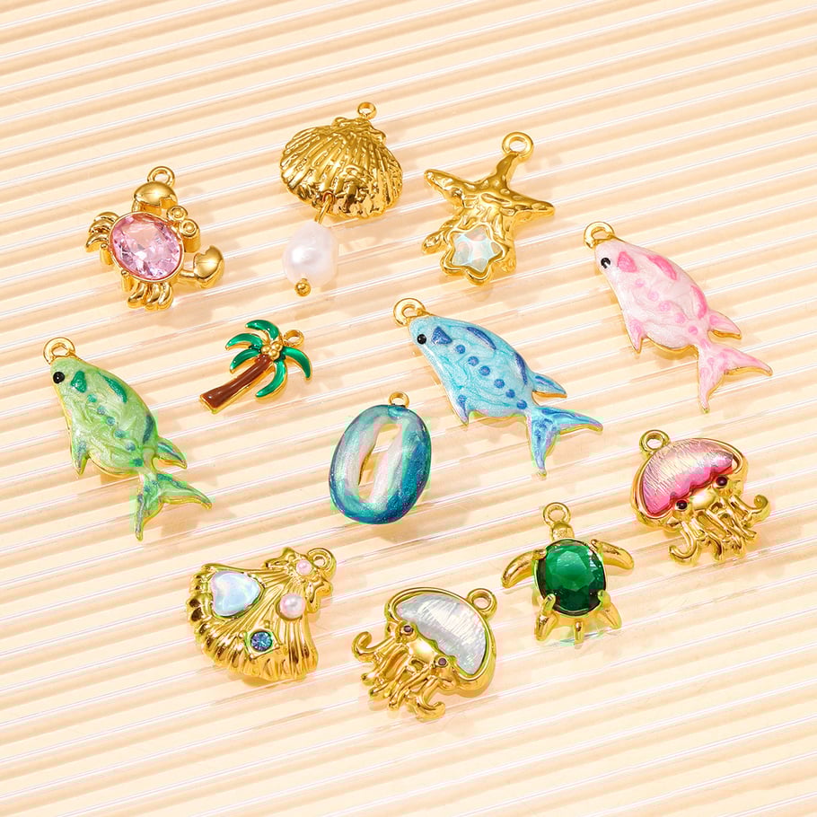 1 Piece Oceanic Series Stainless Steel Women's Pendants Picture5