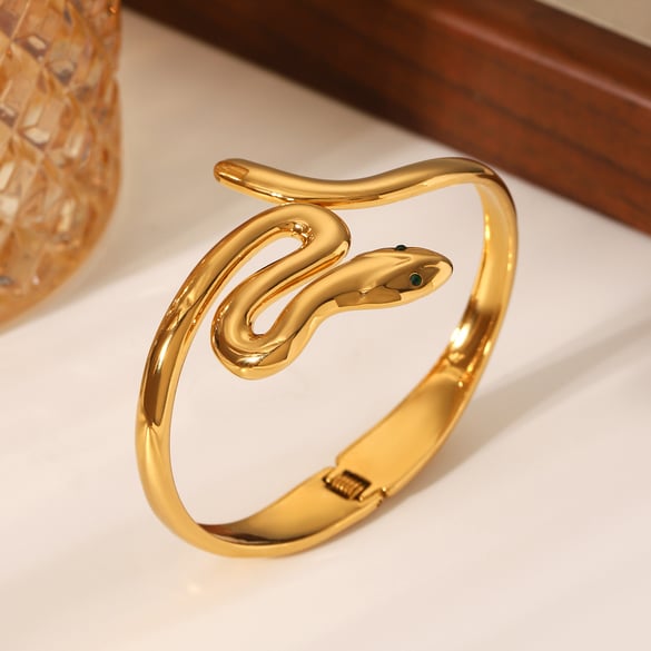 1 Pair Simple Series Daily Geometric Stainless Steel Women's Bangles 2