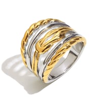 Multi-layer line ring-two colors/Number 7 Picture2