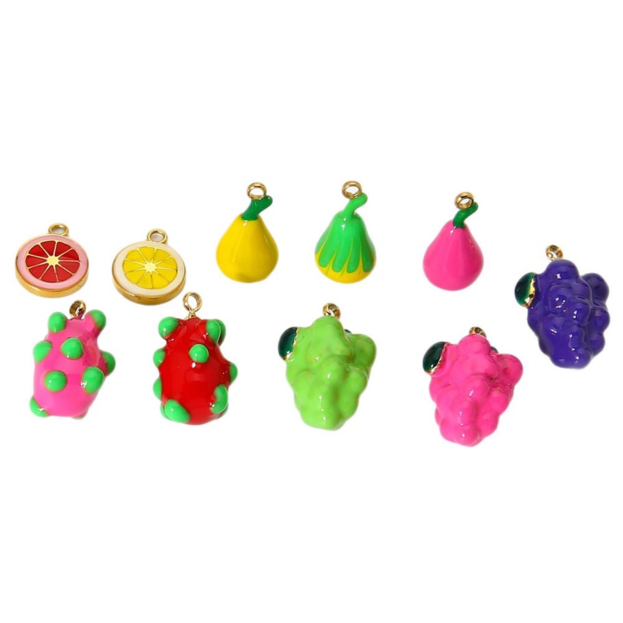 1 Pair Romantic Series Sweet Plant Stainless Steel  Pendants Picture5