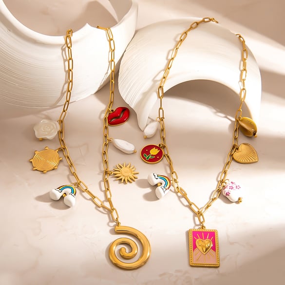 1 Piece Stainless Steel Pendant Necklaces 2