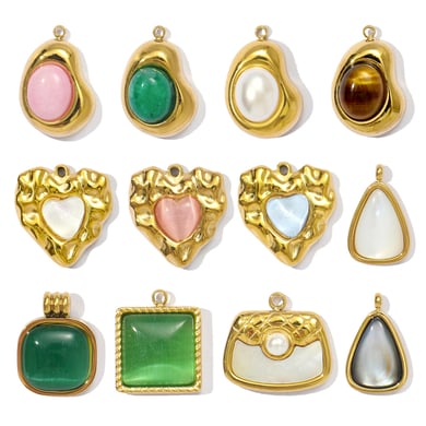 1 Piece Retro Droplet Natural Stones Women's Pendants h5 Picture4