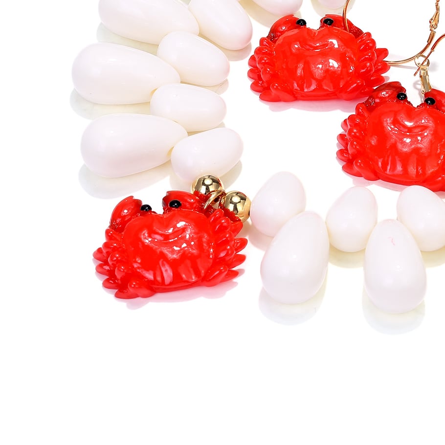 Hars krab statement kettingen set Afbeelding3