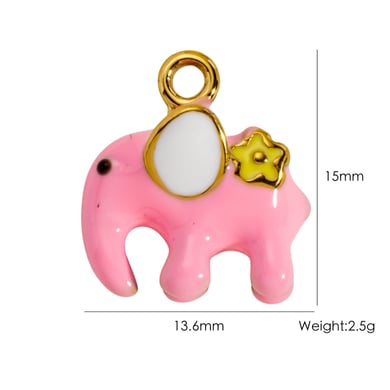 1 Piece Romantic Cute Animal Fruit Chili Stainless Steel Women's Pendants h5 