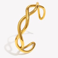 Cross Line Bracelet - Gold 