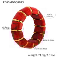 E660-Red elastic bracelet 20cm Picture4