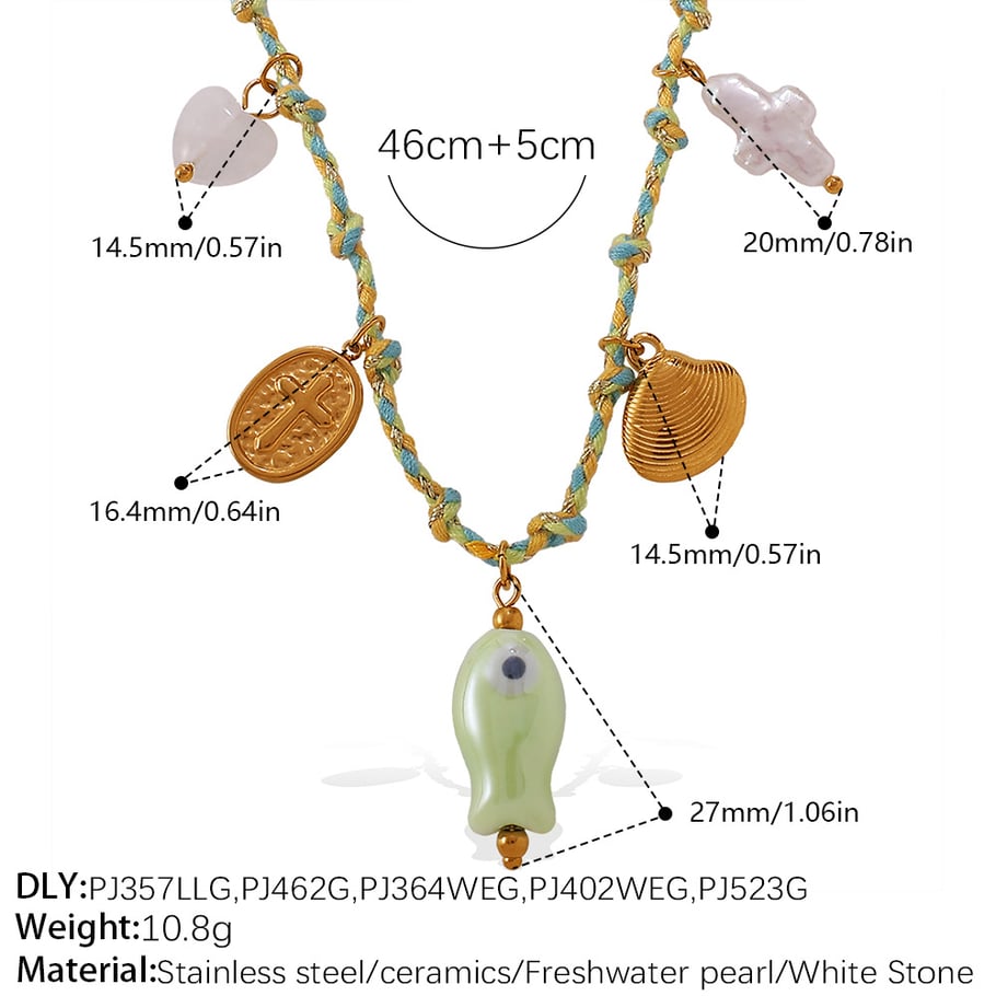 Fish DIY Pendant Necklace Set 