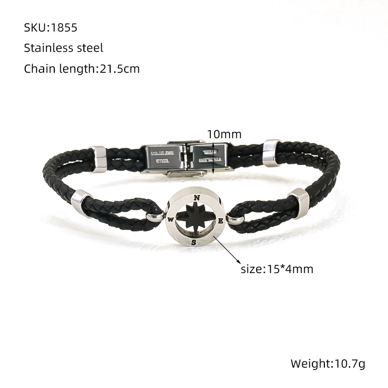 1 Stück Herrenarmband aus Edelstahl 