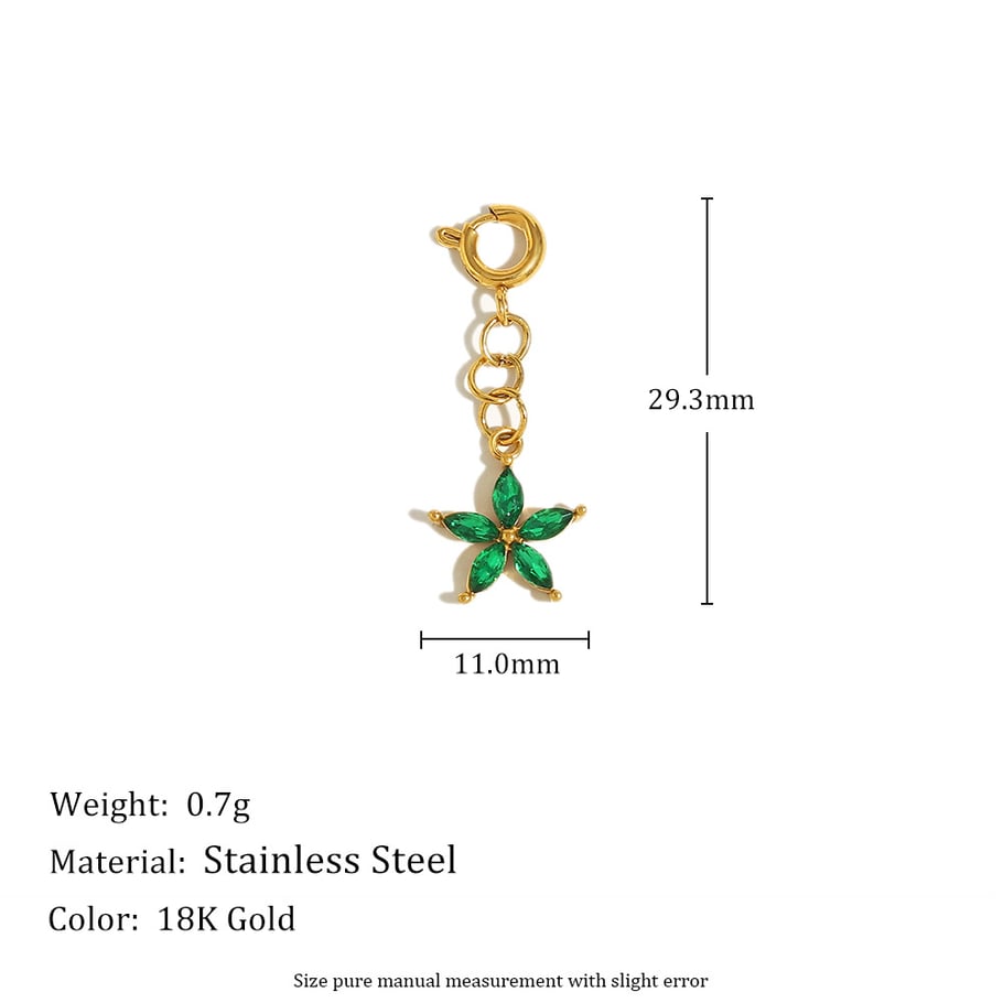 1 Piece Heart Stainless Steel Gold Color Pendant 