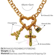 XL505G1 gold necklace Picture6