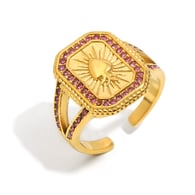 Oil Drop Open Ring-Gold-7 Picture7