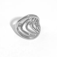 silver color/One size/1件戒指 Immagine2