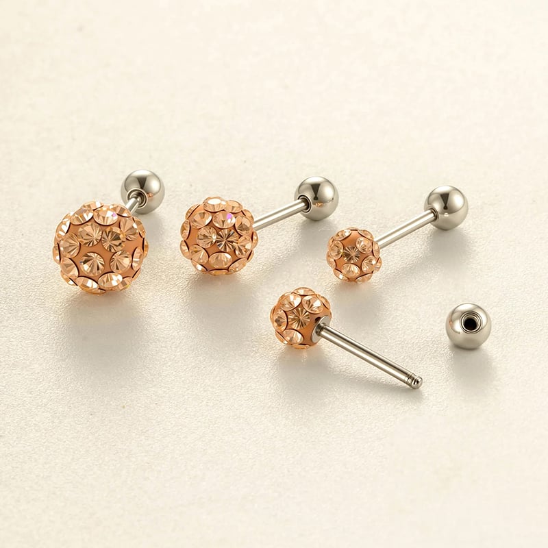 1 Adet Küresel Piercing Küpe Resim3