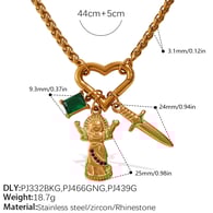 XL501G1 gold necklace Picture5