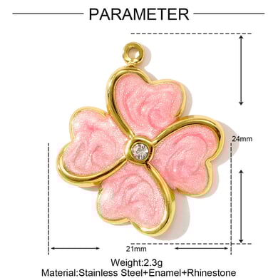 1 Piece Retro Four Leaf Clover Women's Pendants h5 Picture2