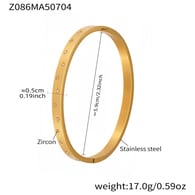 Z086-Gold Zircon Bracelet Picture5