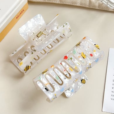 1 Piece Sweet Bee Acrylic Women's Hair Claws h5 Picture2