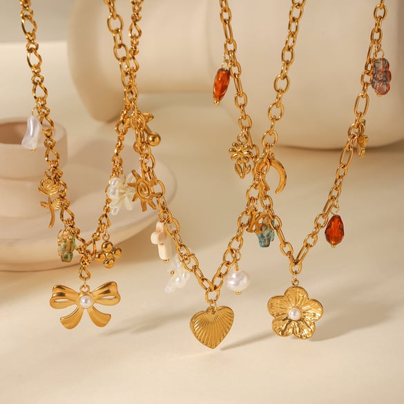 1 Pair Simple Series Vacation Turtle Stainless Steel  Women's Pendant Necklaces 2