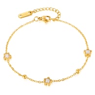 GS1714-Pulsera de acero dorada Imagen6