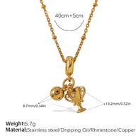 PJ842G-XL570G1.5MM zijkralenketting Afbeelding5