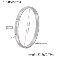 Z194-Steel Color Zircon Bracelet Picture8